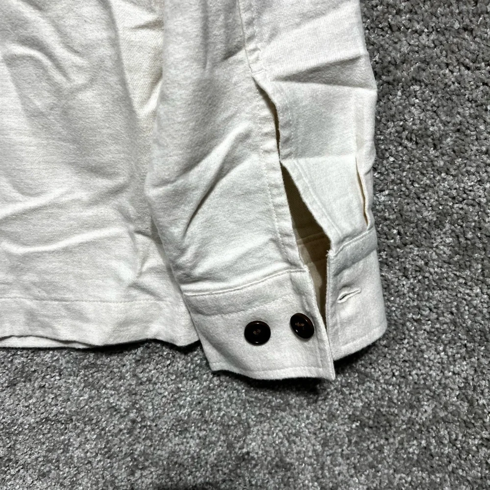 Banana Republic Shirt Men's Cream Double Pockets Collared Button Up Medium